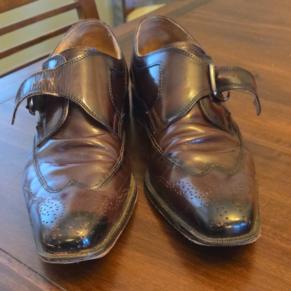 Giorgio Brutini Dark Brown Leather Oxfords